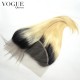 1B 613 Dark Root 13x4 Straight Lace Frontal With Baby Hair,Virgin Brazilian Remy Human Hair